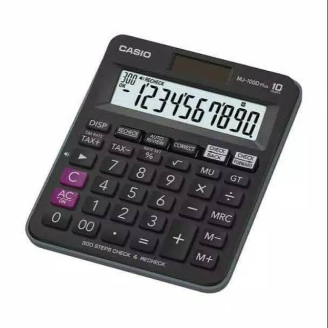 

Casio Desktop MJ-100D Plus - Calculator Kalkulator Meja Check Correct MJ 100 D 10 DIGIT 2 WAY POWER