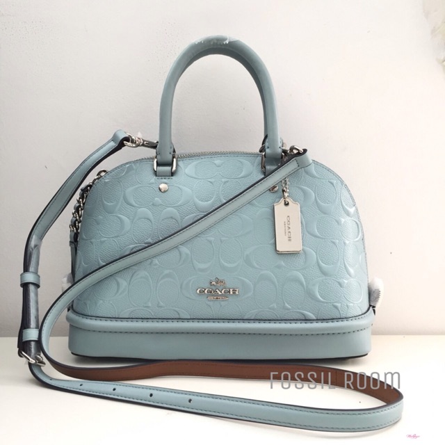 Coach Mini Sierra Satchel F55450 SVAQ Blue