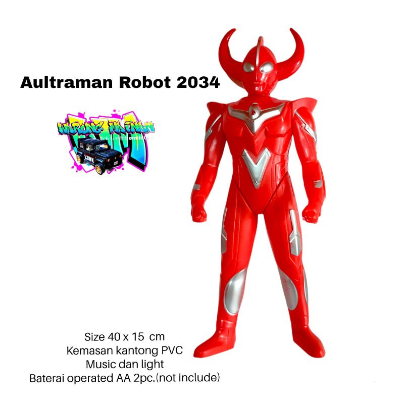mainan baterai operated ultraman  besar