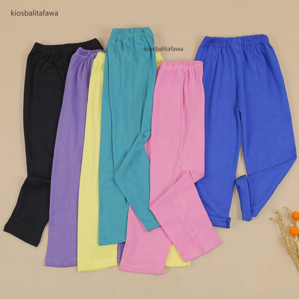 Legging Sheila uk 5-7 Tahun / Leging Panjang Anak Balita Perempuan Celana Ketat EXPORT QUALITY Babycinnamon