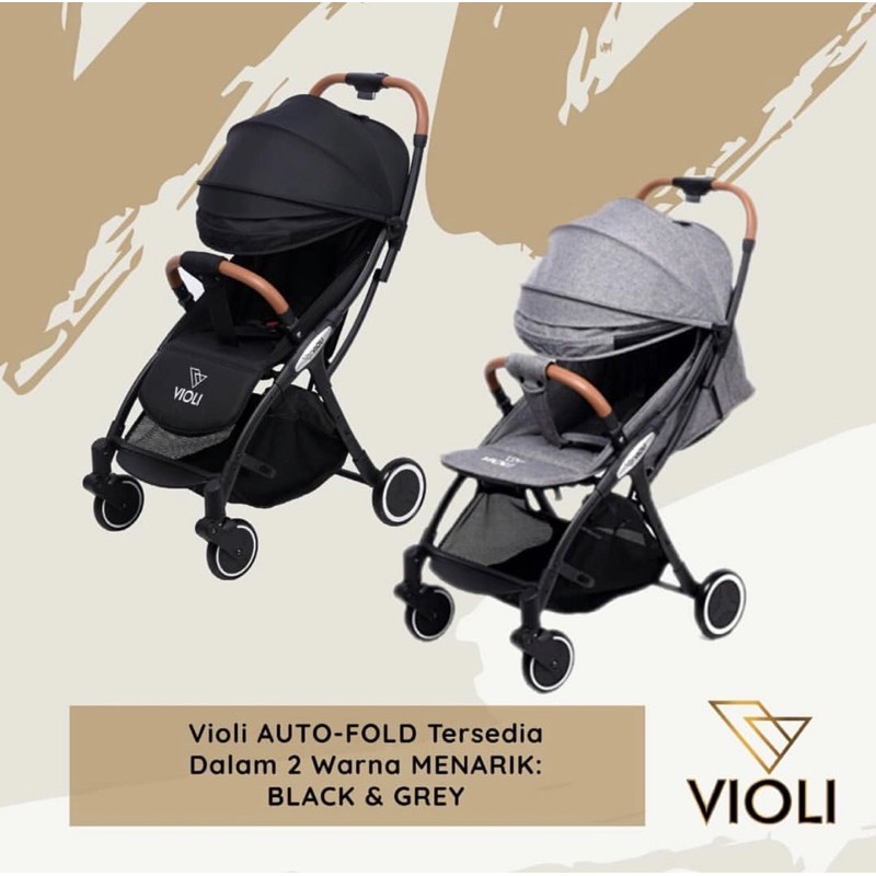 VIOLI Auto Fold Stroller/kereta dorong bayi