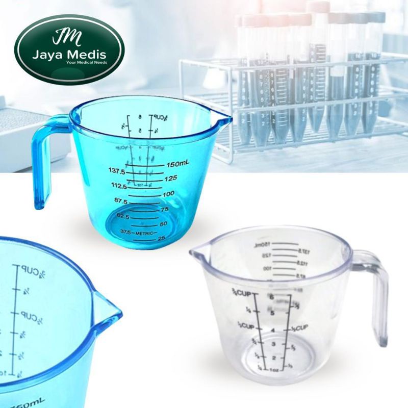 Gelas Ukur Bahan Plastik 150ml