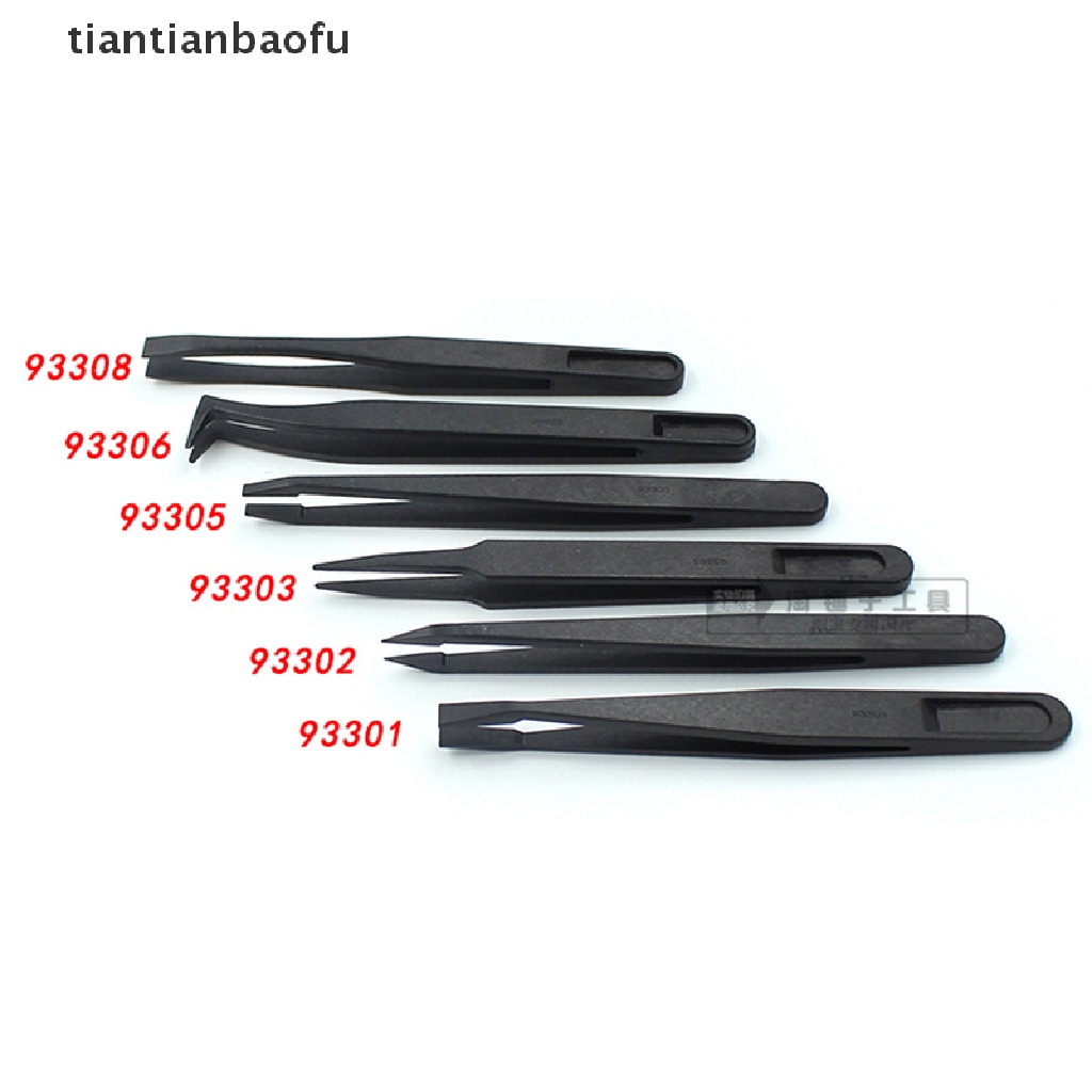 [tiantianbaofu] Type : Plastic Tweezers Material: PPS+Fiber composite plastics Color:black Overall Size : approx. 12 x 1