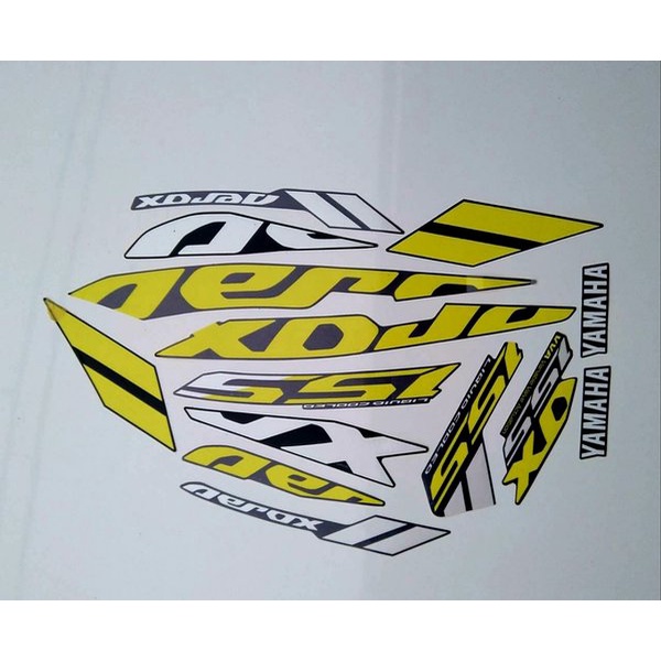 Striping Lis Stiker Yamaha Aerox 155 Grey Kuning 2019 Original