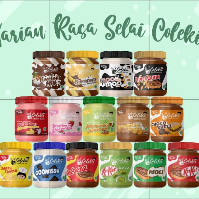 

Selai Colekin (Selai Kekinian yang ENAKnya Bintang Lima) Aneka Rasa Untuk Roti Donat Martabak dll