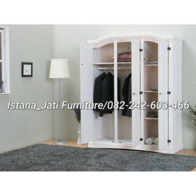 Lemari pakaian pintu 3 duco/lemari pakaian kayu jati/meja tamu jati/meja makan minimalis/kursi bar