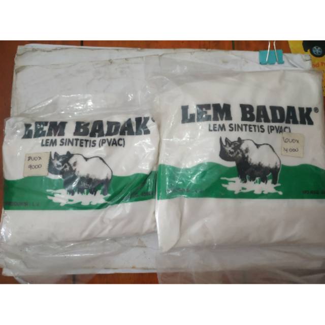 

Lem Badak Lem Sintetis (PVAC) kecil