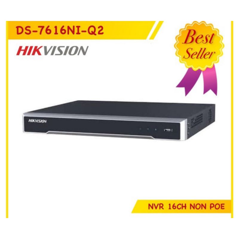 Hikvision DS-7616NI-Q2 NVR IP Camera CCTV 16 Ch 8MP 2 Harddisk