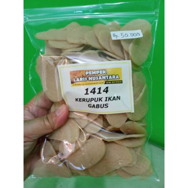 

Kerupuk ikan Gabus / Deleg 500gr siap goreng