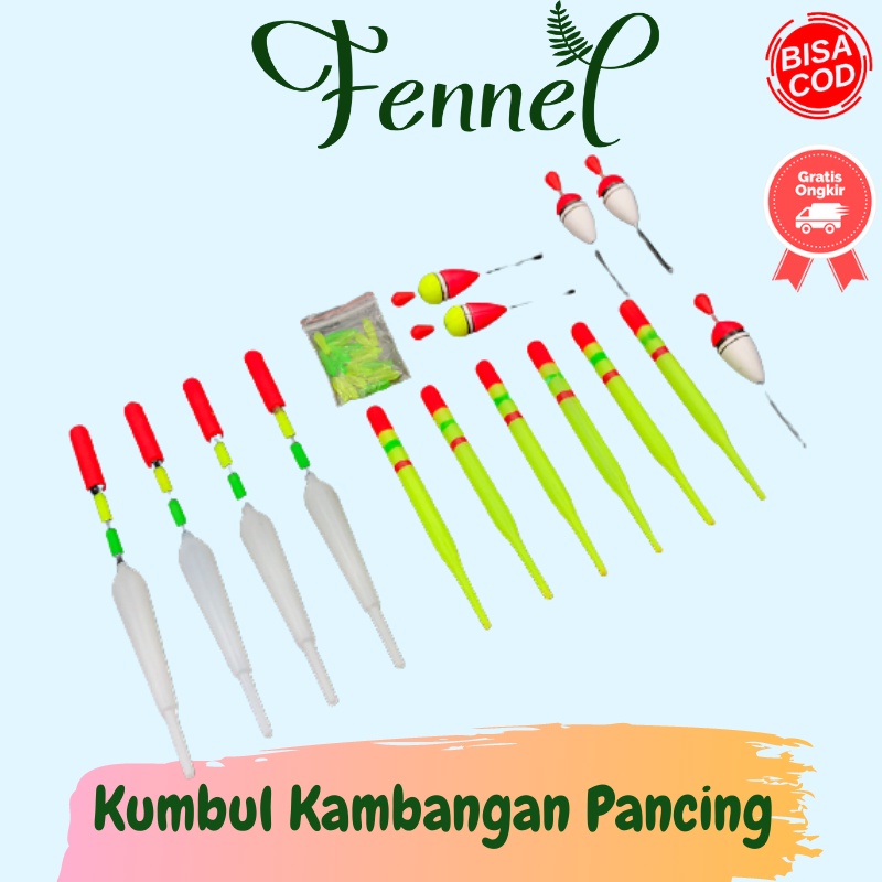 Pelampung Kail Umpan Pancing  15 PCS