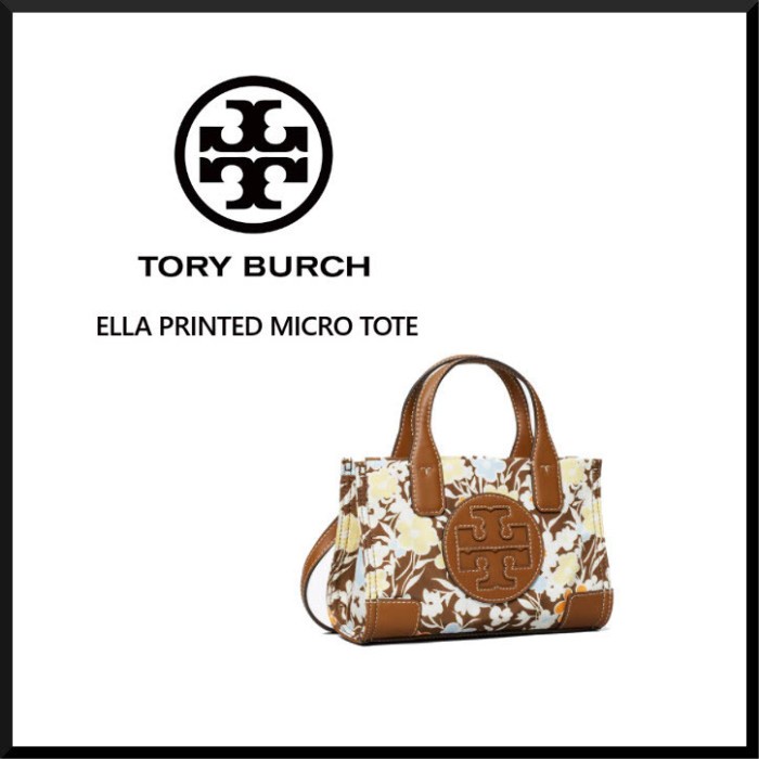 Tas Tory Burch 80988 Flower Patterns Casual Style Unisex Street Style