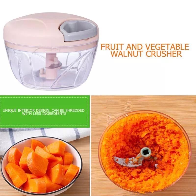 Inbodi Speedy Chopper Blender Tangan Tarik Manual Perajang Serbaguna Kapsul Cutter 3 Mata Pisau Alat Pencacah Portable Capsule Bumbu Dapur