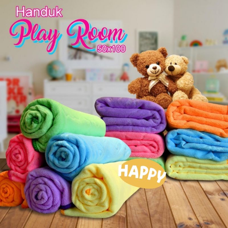 HANDUK ANAK MURAH HANDUK BABY BORDIR NEW PLAYROOM LUCU