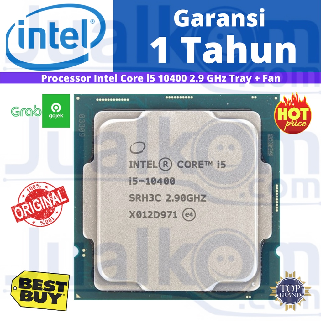 Processor Intel Core i5 10400 2.9 GHz Tray + Fan