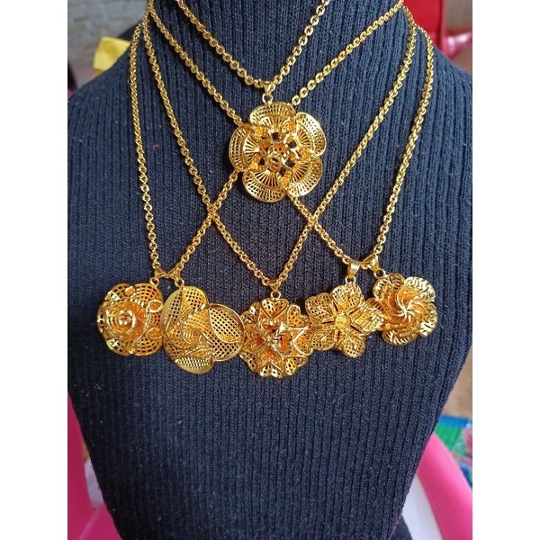 Kalung,gelang replika emas model kendari,cocok dipake pesta,sehari hari,kado