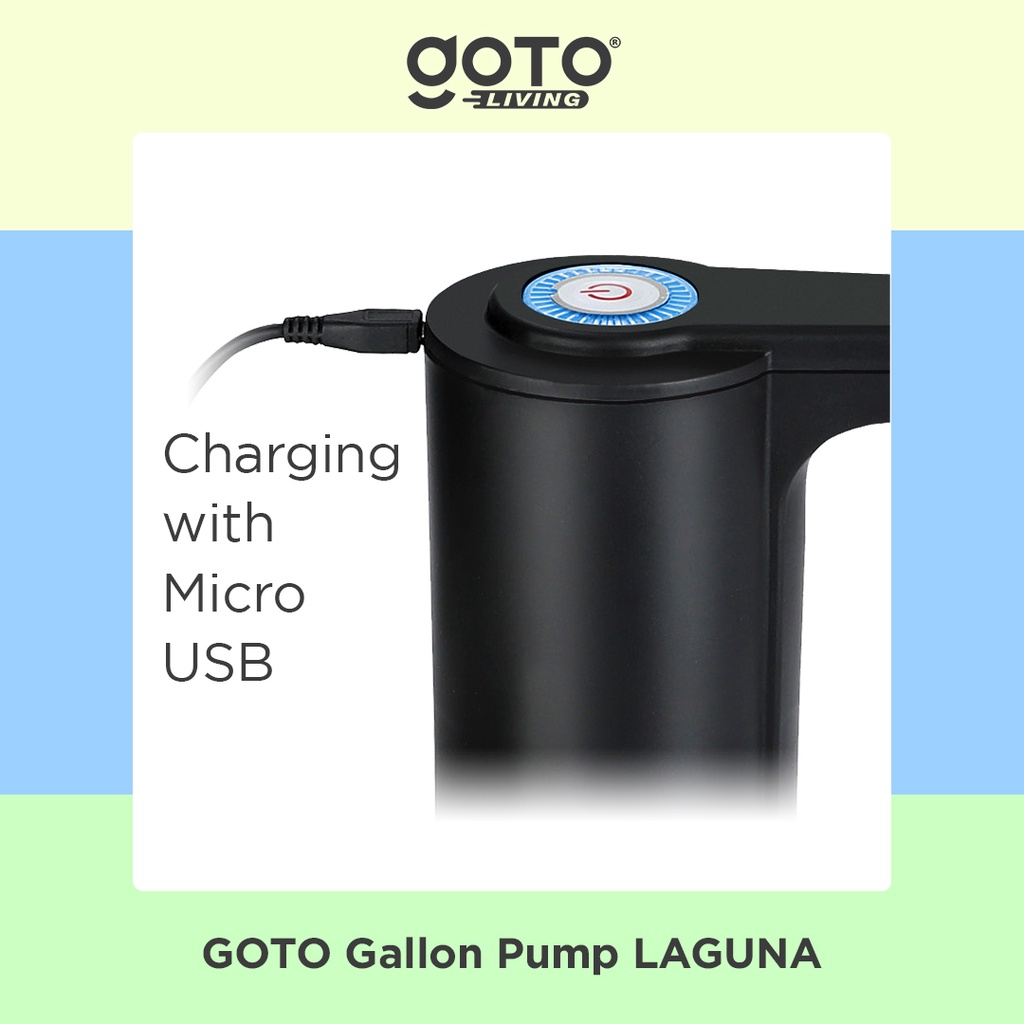 Goto Laguna Gallon Pump Dispenser Air Pompa Galon Elektrik Charge USB