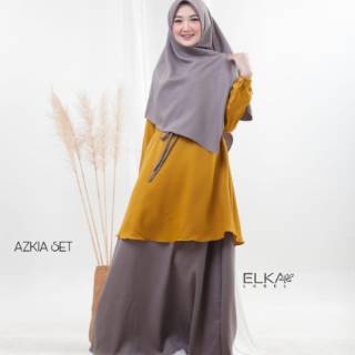 Azkia set by Elka  Label  Shopee Indonesia