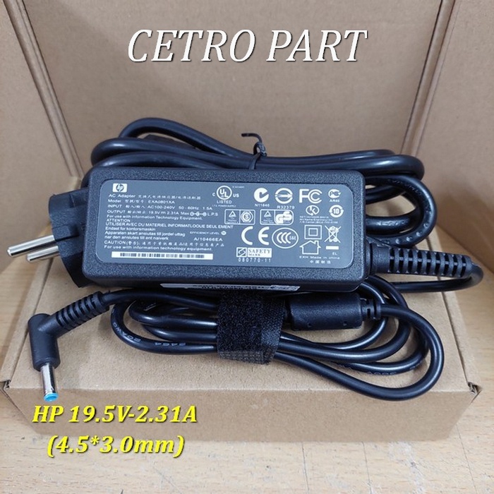 Adaptor Charger Laptop HP 240 G5 15-P231AX 14-AM505TU 14-AC181TU - OrIginal BERGARANSI