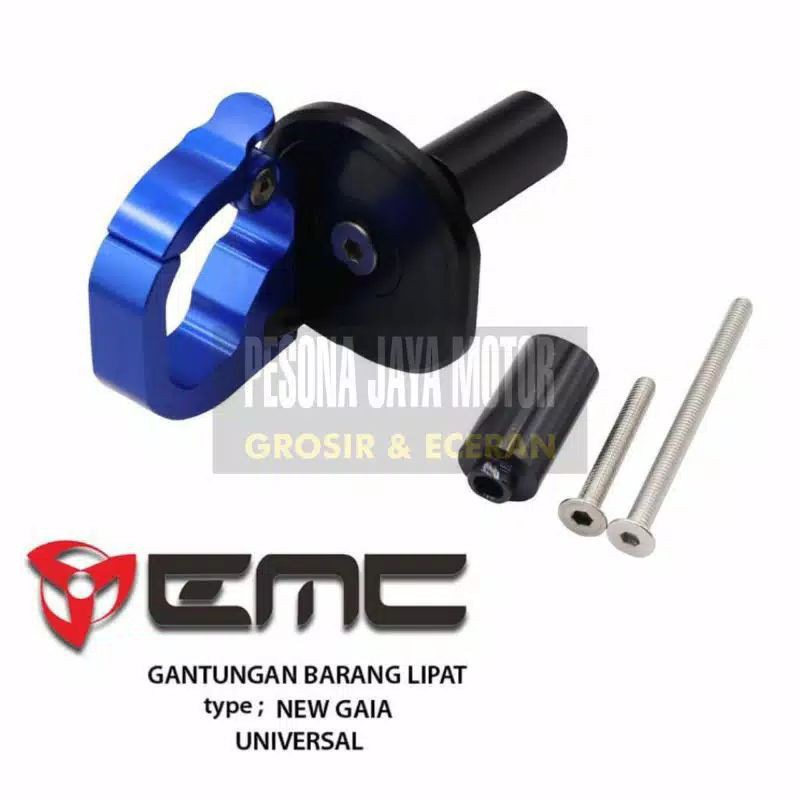 Gantungan Barang Emc Model Bulat Lipat &amp; Tutup Universal Nmax,Aerox,Xmax,Vario125,150 Dll