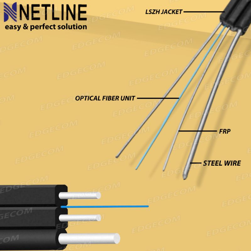 Kabel FO Fiber Optic SC-SC Single Core 80 Meter NETLINE