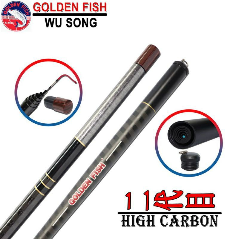 joran pancing tegek  carbon golden fish wu song 360 450 540 murah laris semarang