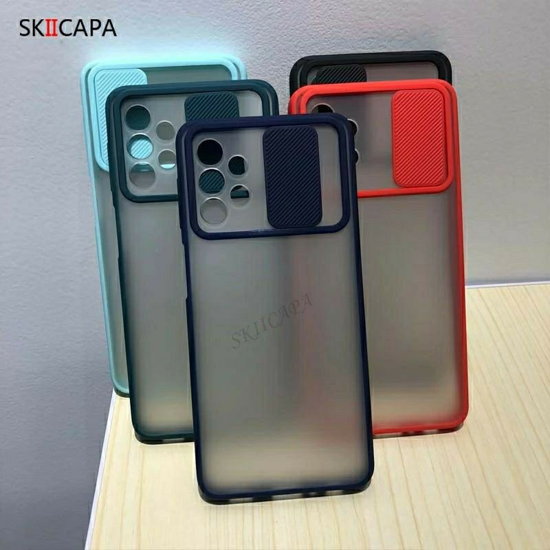 ORIGINAL CASE COVER SAMSUNG GALAXY A52 / A72 2021 SOFT CASE MATTE CAMERA SLIDE PROTECTOR NEW