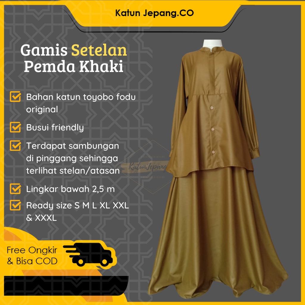 Baju Gamis Setelan Seragam Pns Wanita Seragam Pdh Pemda Wanita Baju Dinas Pns Pemda Khaki Tua Baju A