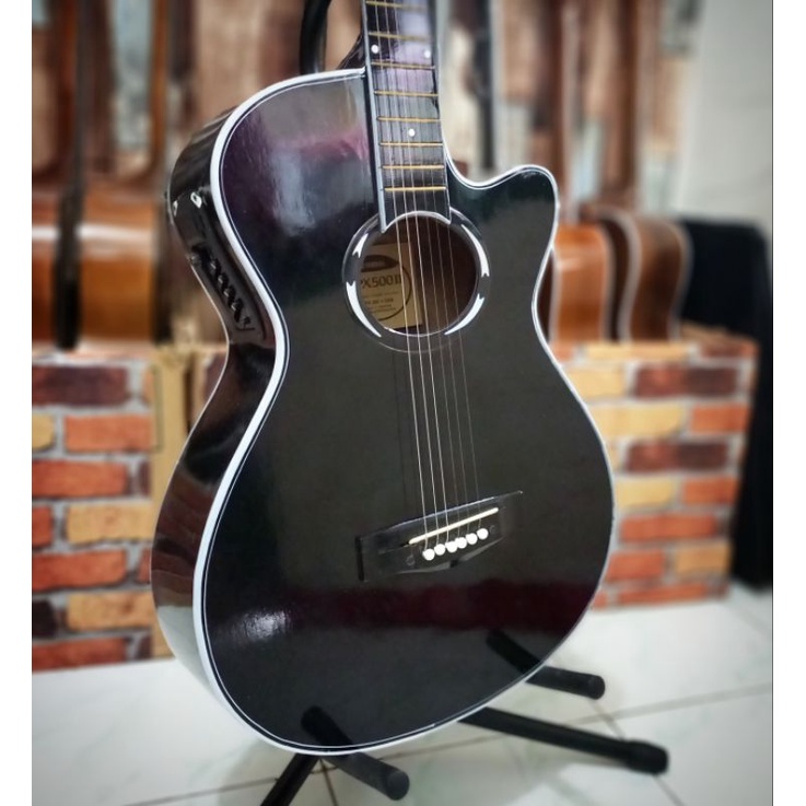 Gitar Akustik Elektrik Tanam Besi (Lengkap Fullset)