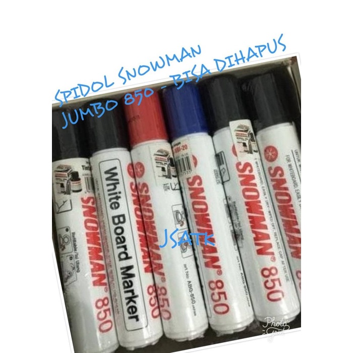 

Sale!!! Spidol Snowman Jumbo 850 Bisa Dihapus Per Lusin Trendi