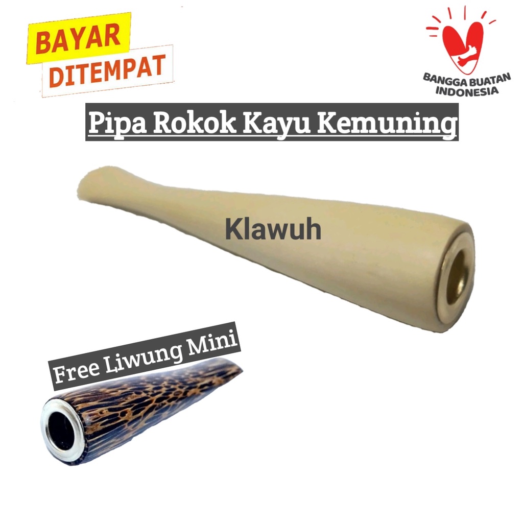 Kerajinan Kayu Pipa kayu Kemuning premium Gratis Once Liwung Mini