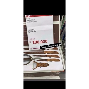 SATU SET PISAU BOLDE