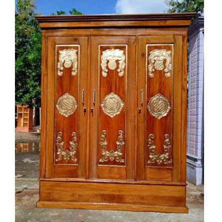 Lemari Jati 3 Pintu