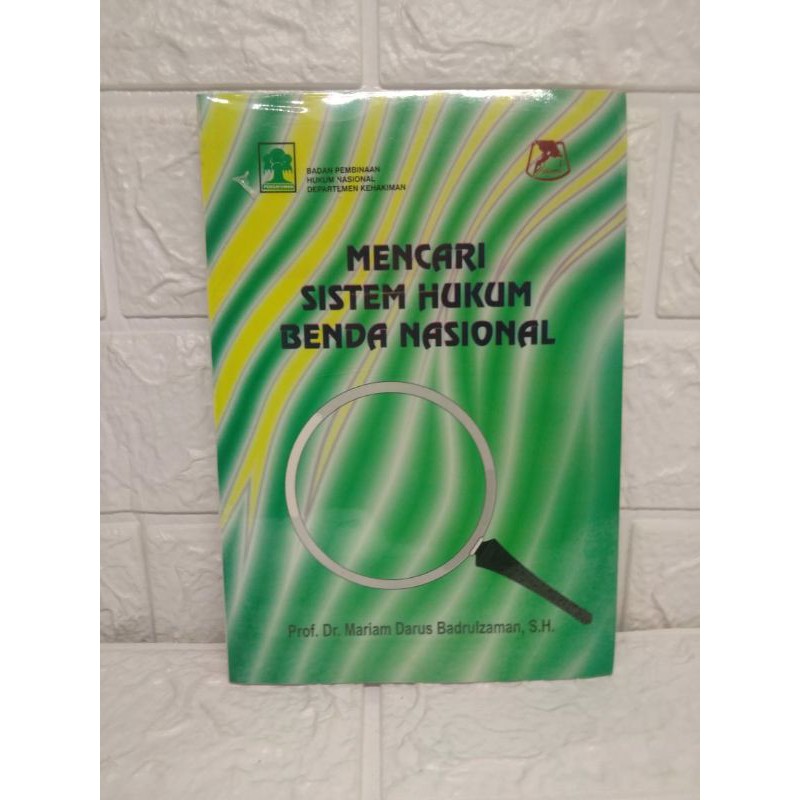 ORIGINAL BUKU ANTIK MENCARI SISTEM HUKUM BENDA NASIONAL - Alumni