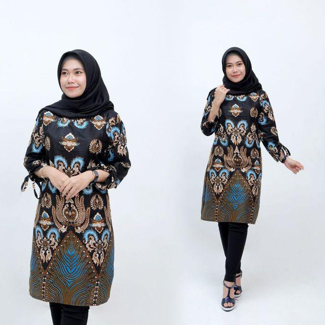 Diskon Bswart Batik Hrb026 Kenongo Hem Pendek Padi Pekalongan M L Xl Batik Pria Murah Modern Grosir
