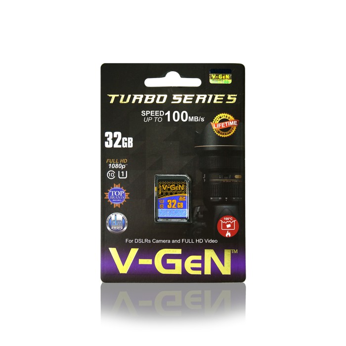 SDHC V-GeN 32GB Class 10 Turbo 100MB/S (SDCard VGEN)