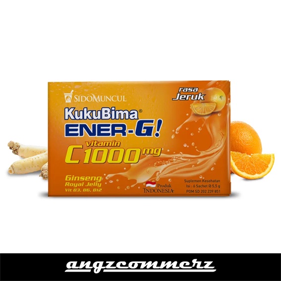 

SIDOMUNCUL Kuku Bima Ener-G Orange 6 Sachet Rasa Jeruk Manis Minuman Energi Serbuk