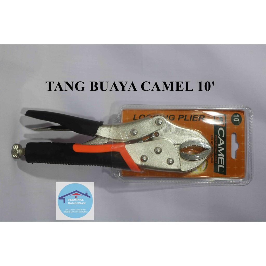 Tang Buaya CAMEL 10 inch Gagang Karet Locking Plier