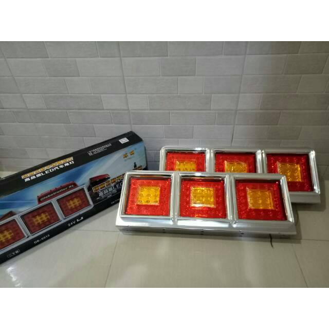 lampu stop led 24volt untuk truk trailer