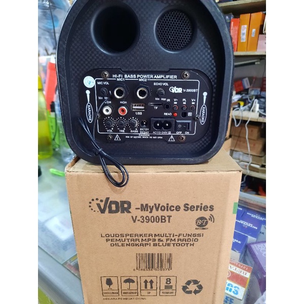 Speaker VDR Tabung Basstube Speaker 5inch AC/DC V-4100BT/ V-3900BT