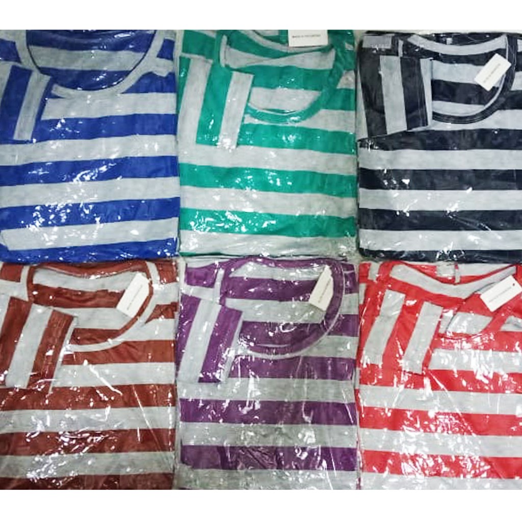 Bess - Kaos Salur Lengan Panjang Warna Warni Seri 529