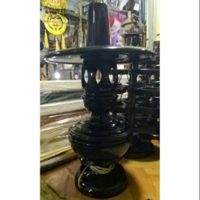 Kap Lampu Petromak Karawang Kayu Jati