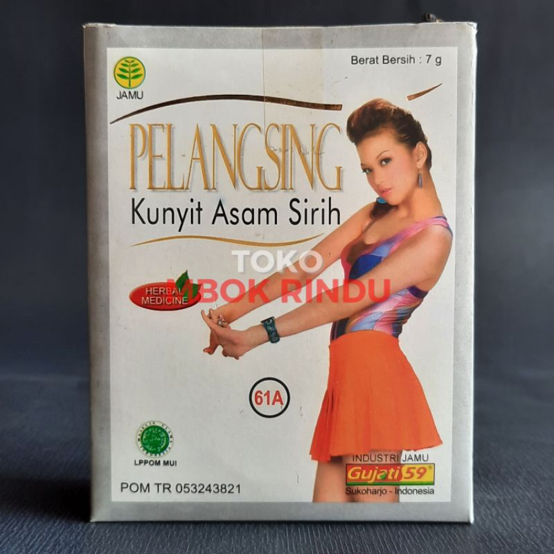 

Jamu Pelangsing Kunyit Asam Sirih - Gujati (Isi 10 Sachet)