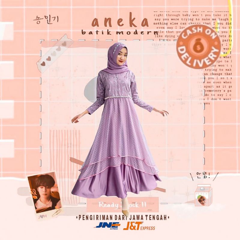 0BELLE DRESS GAMIS MAXY MUSLIMAH TULLE AKAR MUTIARA MIX VELVET ROK KLOK LEBAR DRESS PESTA KONDANGAN 