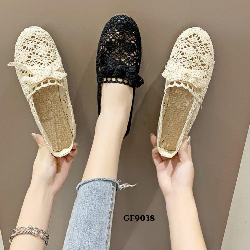 RESTOCK WYN SEPATU FLAT CASUAL BREATHABLE MESH WALKING GF9038