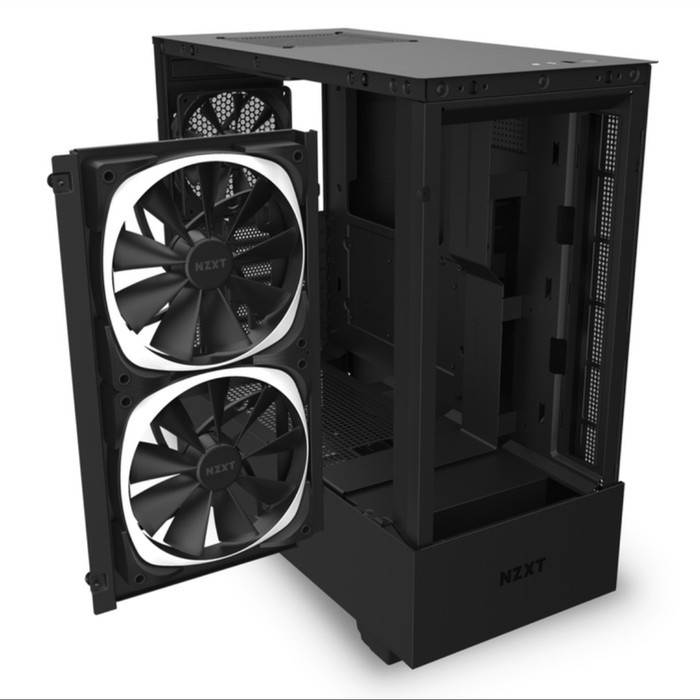 [tanpa palet kayu] Casing NZXT H510 Elite RGB Tempered Glass Mid Tower PC Case | Black | White