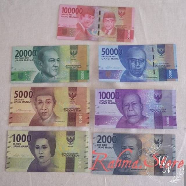 Replika Uang Mainan / Uang Palsu