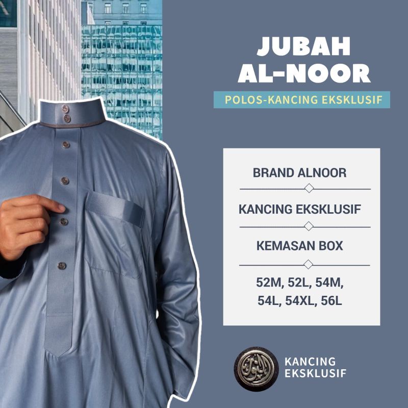 JUBAH AL NOOR POLOS EKSLUSIF / JUBAH DEWASA POLOS / GAMIS DEWAS AL NOOR "ASYRAF"