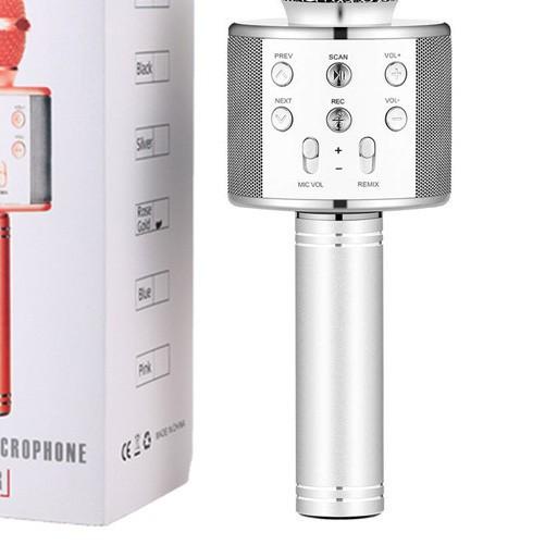 ☈ MIC BLUETOOTH WS 858 Mic Karaoke Bluetooth Mic Wireless Mic WS858 WS 858 Mic Smule Mic Speaker ❆