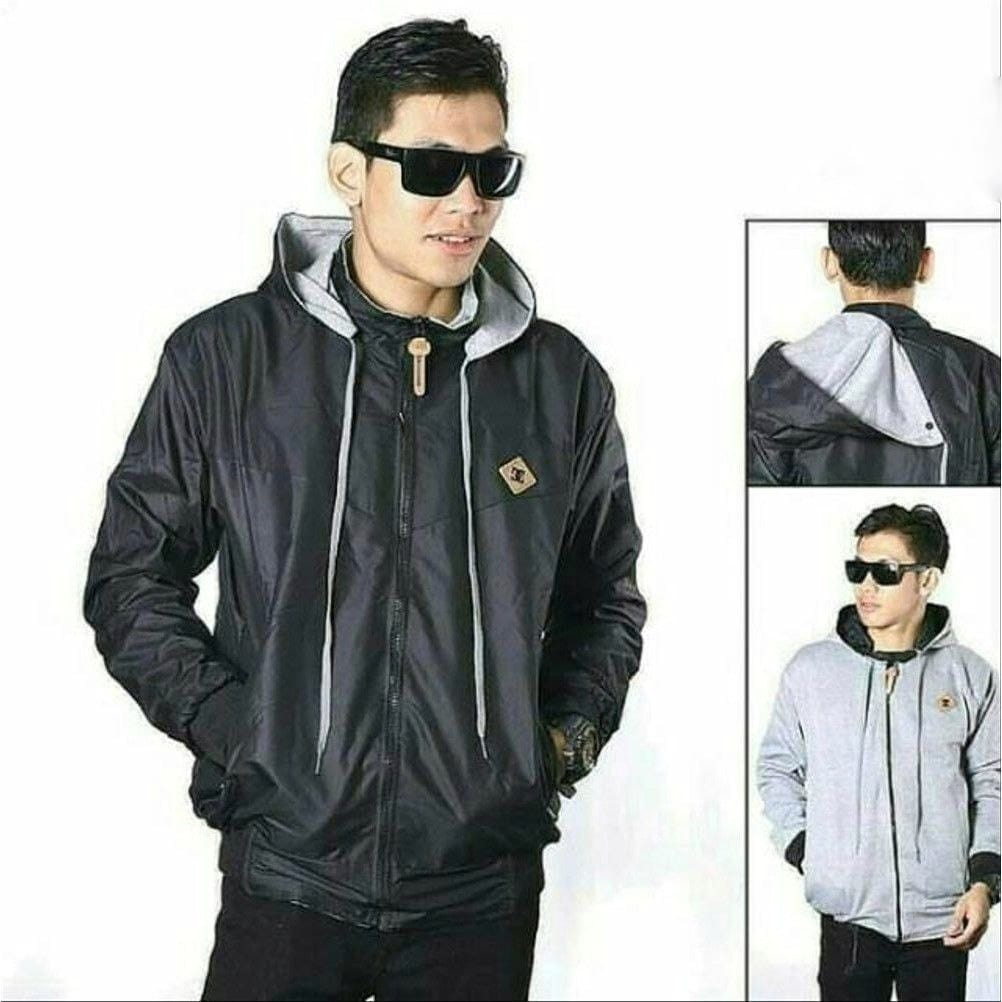 BOLAK BALIK II jaket 2 lapis bisa bolak balik II jaket parasut cewek II jaket parasut cowok II oriii-acak