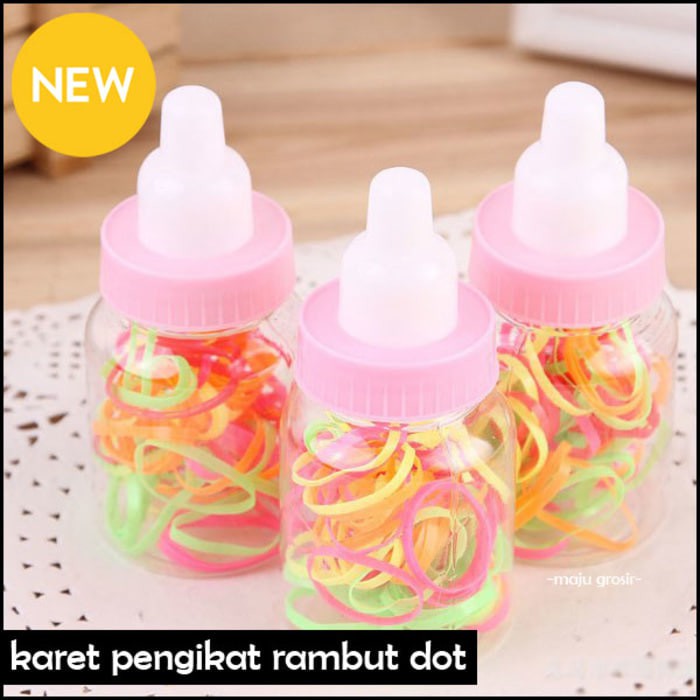 STOK TERBATAS  Ikat Rambut Botol Susu Anak Dewasa Souvenir Lucu (DOT)